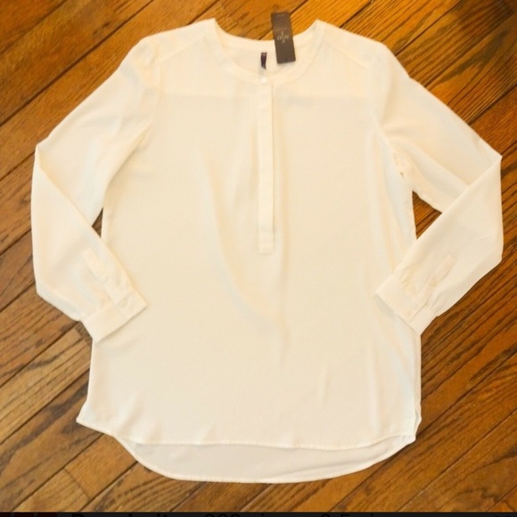 NOT YOUR DAUGHTER’S JEANS VANILLA BLOUSE NYDJ PS - Picture 4 of 8